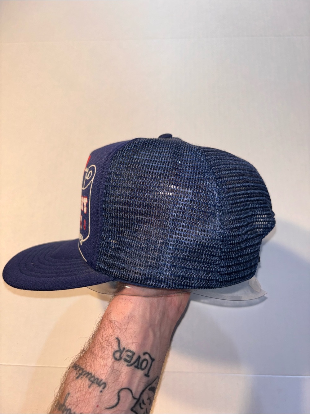 Vtg I Love Country Music Nashville 80’s 90’s Blue Foam Trucker SnapBack Hat - Picture 5 of 7